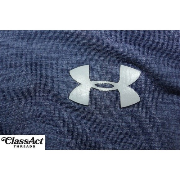 Under Armour Jacket 1/4 Zip Loose HeatGear Blue Golf Athletic Mens Sz M - Picture 10 of 10
